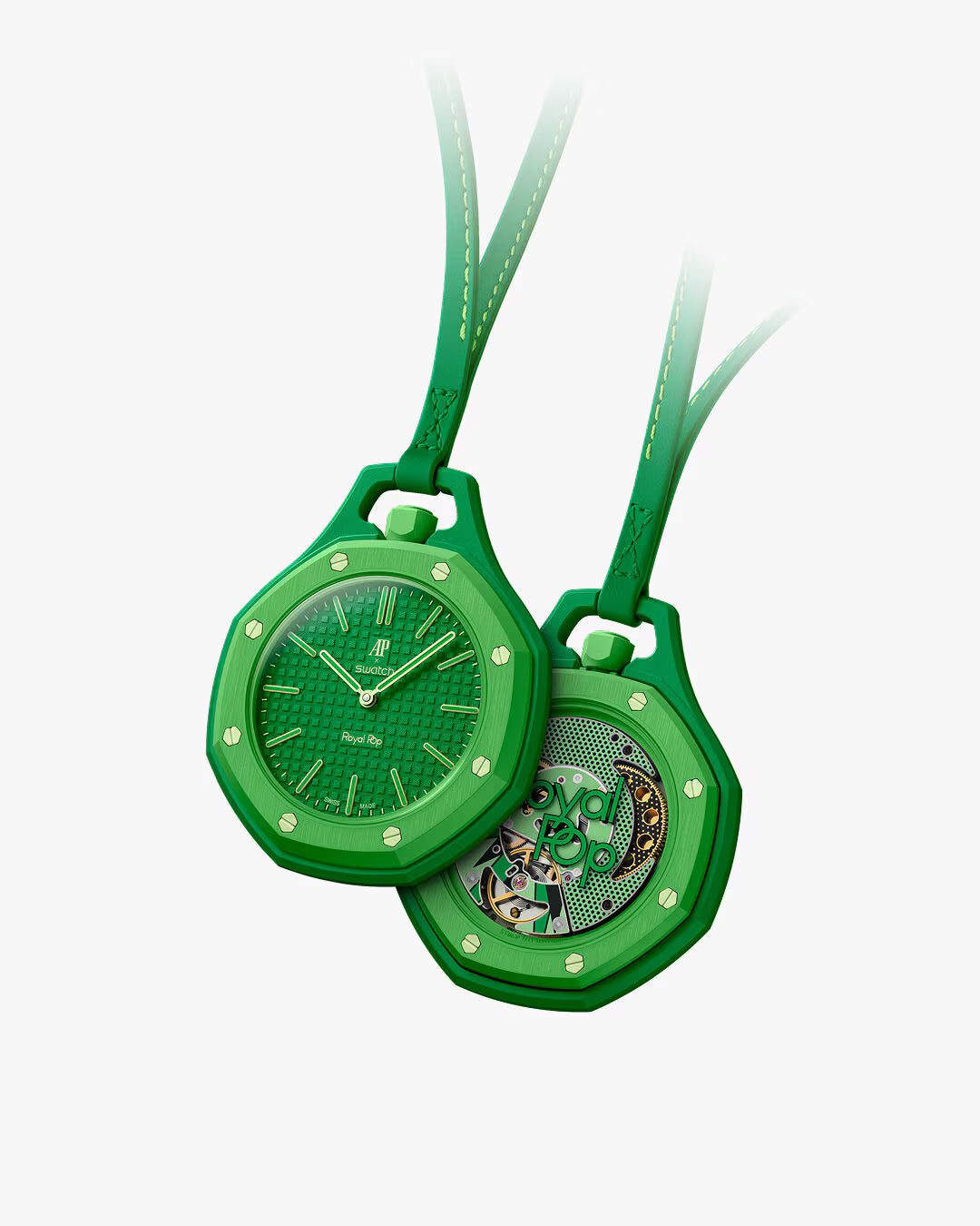 Case-Strap for the Swatch x AP Royal Pop Green Eight - Image 2