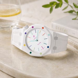 Case-Strap for the Swatch x AP Royal Pop Huit Blanc